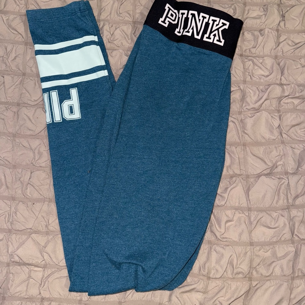 PINK Victoria's Secret Blue Leggings